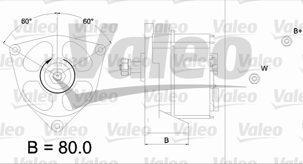 Valeo Alternator/Dynamo 436578