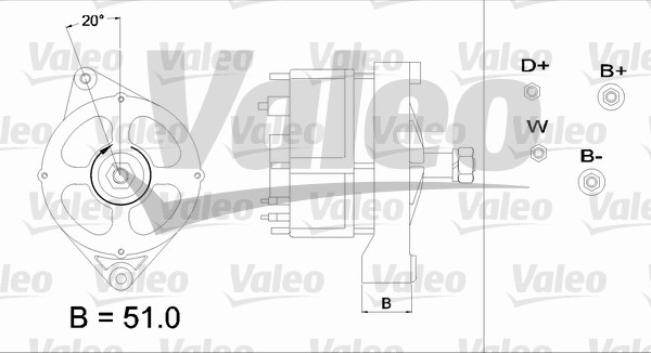 Valeo Alternator/Dynamo 436590