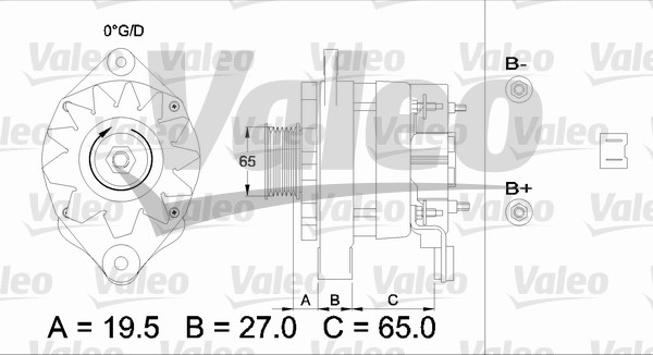 Valeo Alternator/Dynamo 436594