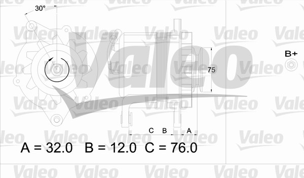 Valeo Alternator/Dynamo 436608