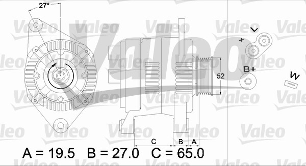 Valeo Alternator/Dynamo 436616