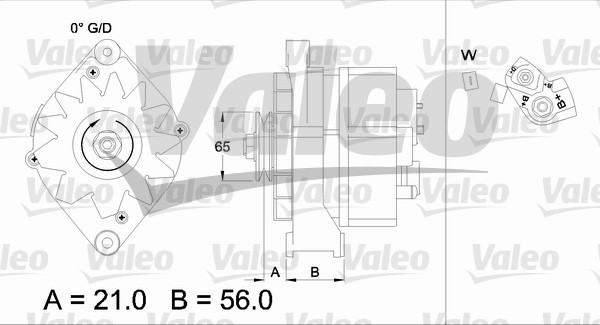 Valeo Alternator/Dynamo 436621