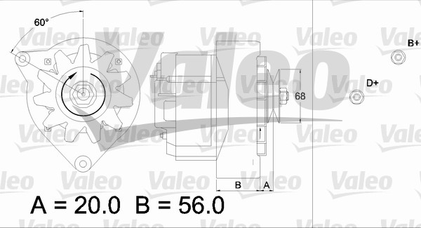 Valeo Alternator/Dynamo 436629