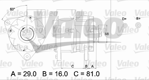 Valeo Alternator/Dynamo 436630