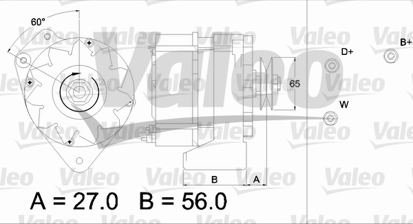 Valeo Alternator/Dynamo 436633