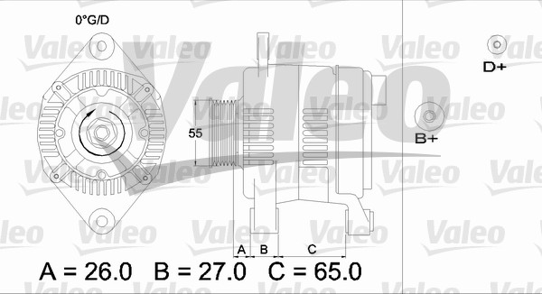 Valeo Alternator/Dynamo 436635