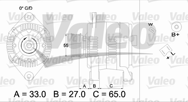 Valeo Alternator/Dynamo 436646