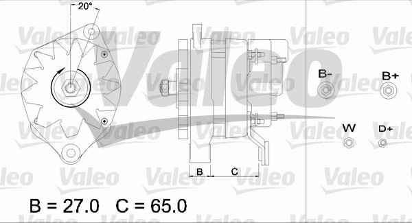 Valeo Alternator/Dynamo 436663