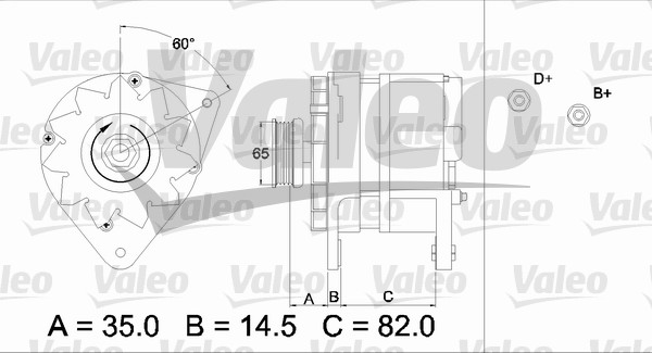 Valeo Alternator/Dynamo 436689