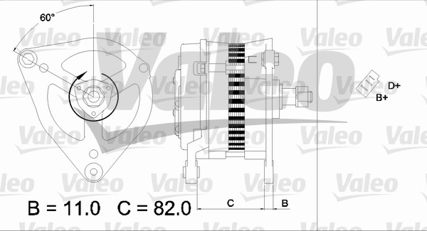 Valeo Alternator/Dynamo 436695