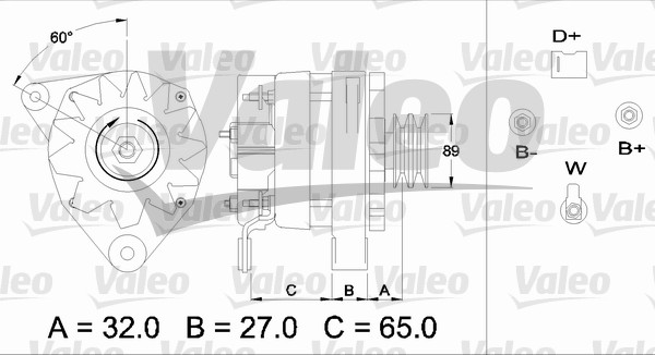 Valeo Alternator/Dynamo 436715