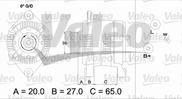 Valeo Alternator/Dynamo 436733