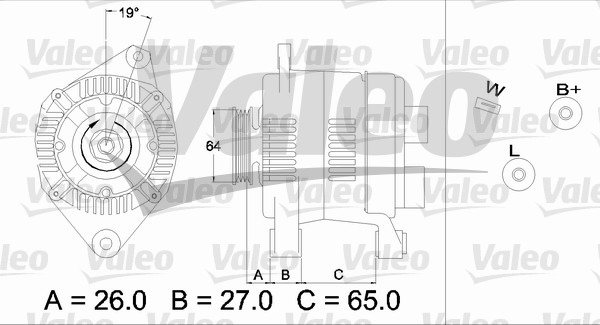 Valeo Alternator/Dynamo 436737