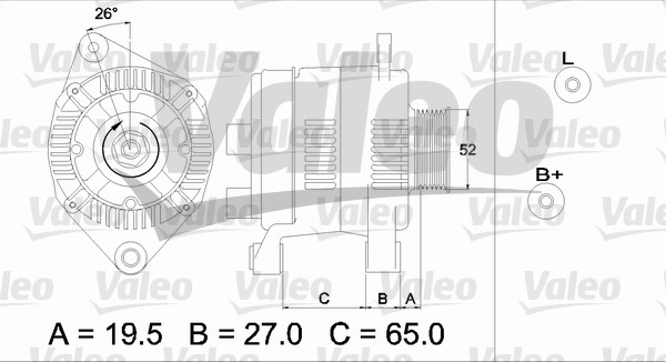 Valeo Alternator/Dynamo 437142