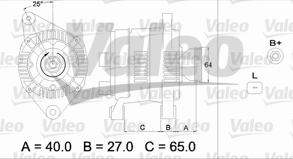 Valeo Alternator/Dynamo 437168