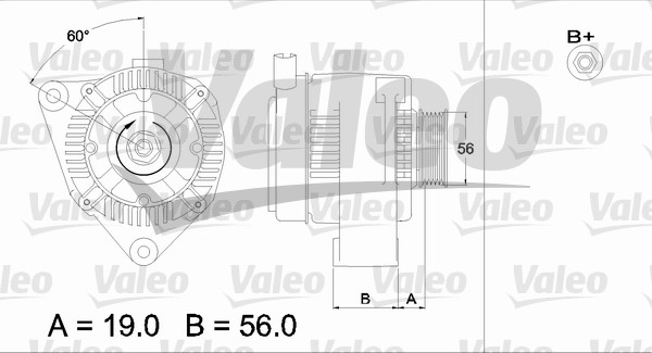 Valeo Alternator/Dynamo 437186