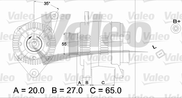 Valeo Alternator/Dynamo 437196