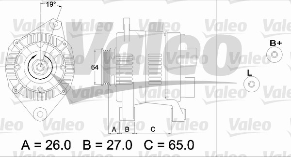 Valeo Alternator/Dynamo 437206