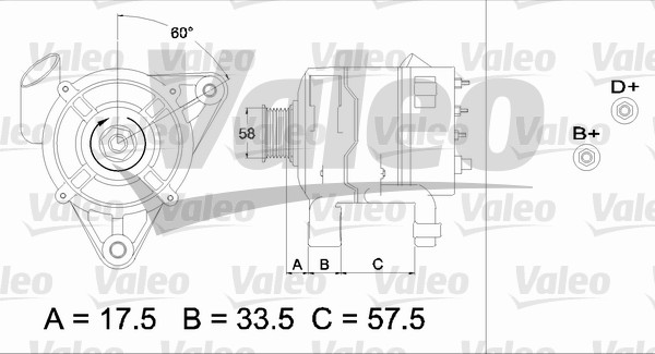 Valeo Alternator/Dynamo 437215