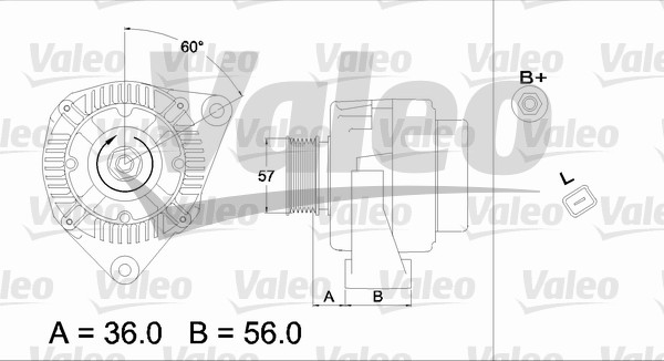 Valeo Alternator/Dynamo 437223