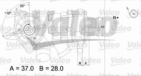 Valeo Alternator/Dynamo 437319