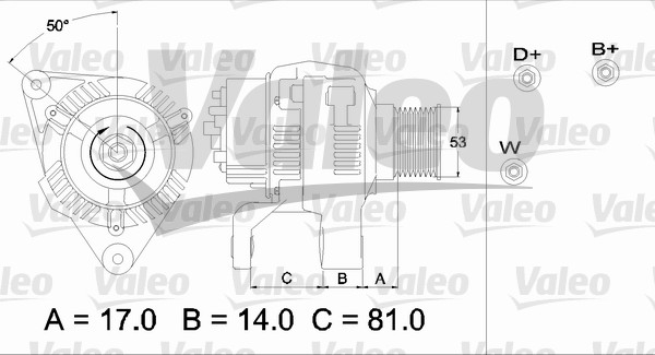 Valeo Alternator/Dynamo 437326