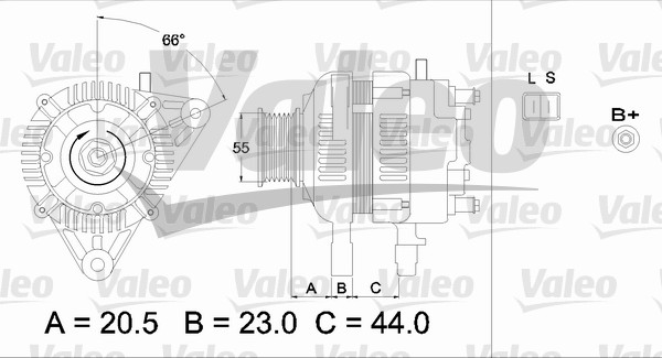 Valeo Alternator/Dynamo 437334