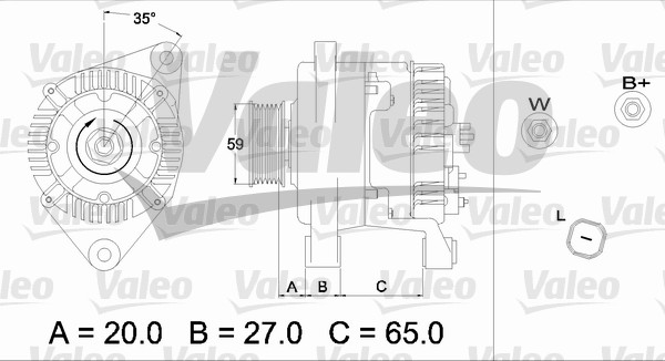 Valeo Alternator/Dynamo 437347