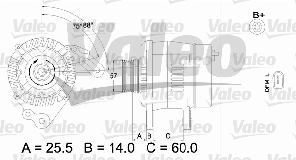 Valeo Alternator/Dynamo 437402