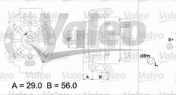 Valeo Alternator/Dynamo 437420