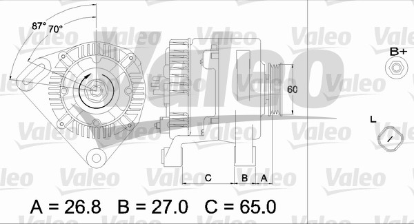 Valeo Alternator/Dynamo 437428