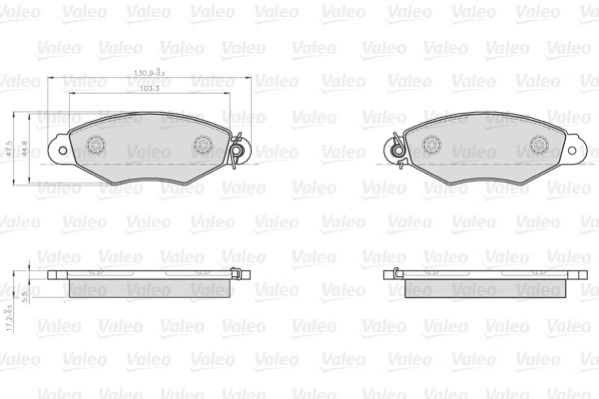 Valeo Remblokset 872807