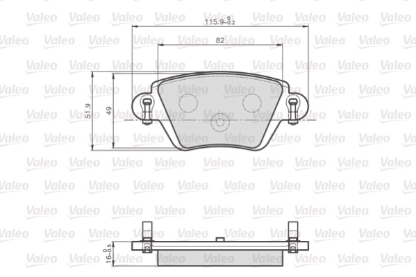 Valeo Remblokset 872557