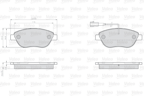 Valeo Remblokset 872708