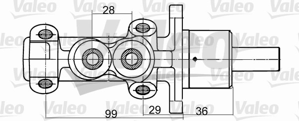 Valeo Hoofdremcilinder 350707