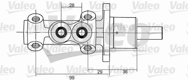 Valeo Hoofdremcilinder 350824