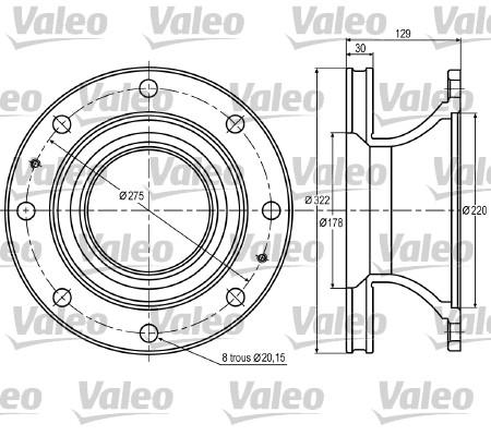 Valeo Remschijven 187005