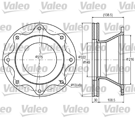 Valeo Remschijven 187055