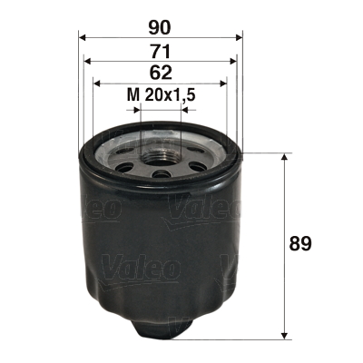 Valeo Oliefilter 586004