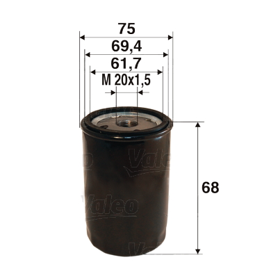 Valeo Oliefilter 586051