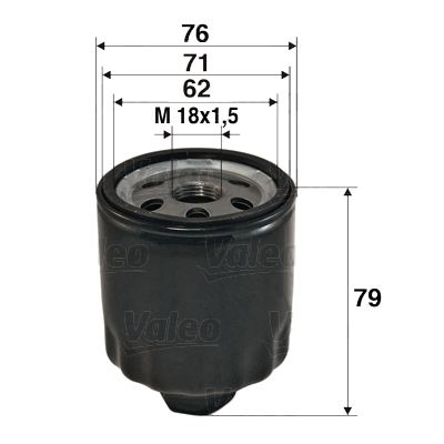 Valeo Oliefilter 586072