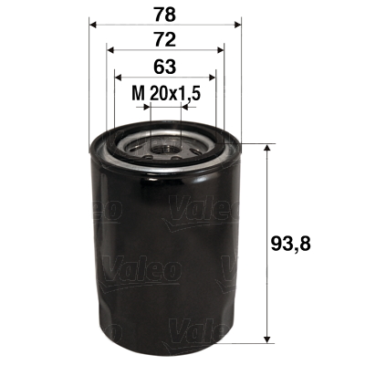 Valeo Oliefilter 586080