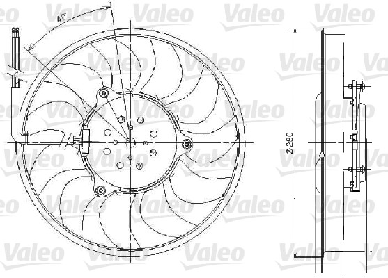 Valeo Ventilatorwiel-motorkoeling 696018