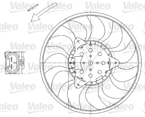 Valeo Ventilatorwiel-motorkoeling 696029