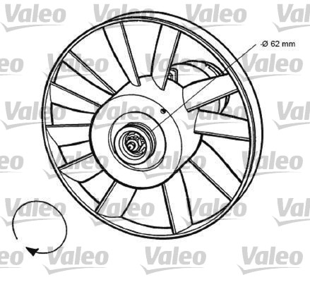 Valeo Ventilatorwiel-motorkoeling 696032