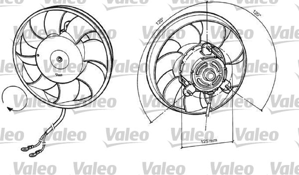 Valeo Ventilatorwiel-motorkoeling 696037