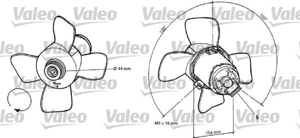 Valeo Ventilatorwiel-motorkoeling 696038