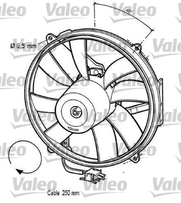 Valeo Ventilatorwiel-motorkoeling 696062