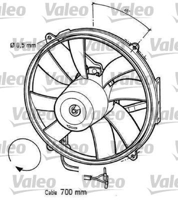 Valeo Ventilatorwiel-motorkoeling 696063