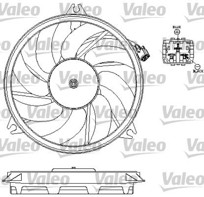 Valeo Ventilatorwiel-motorkoeling 696069
